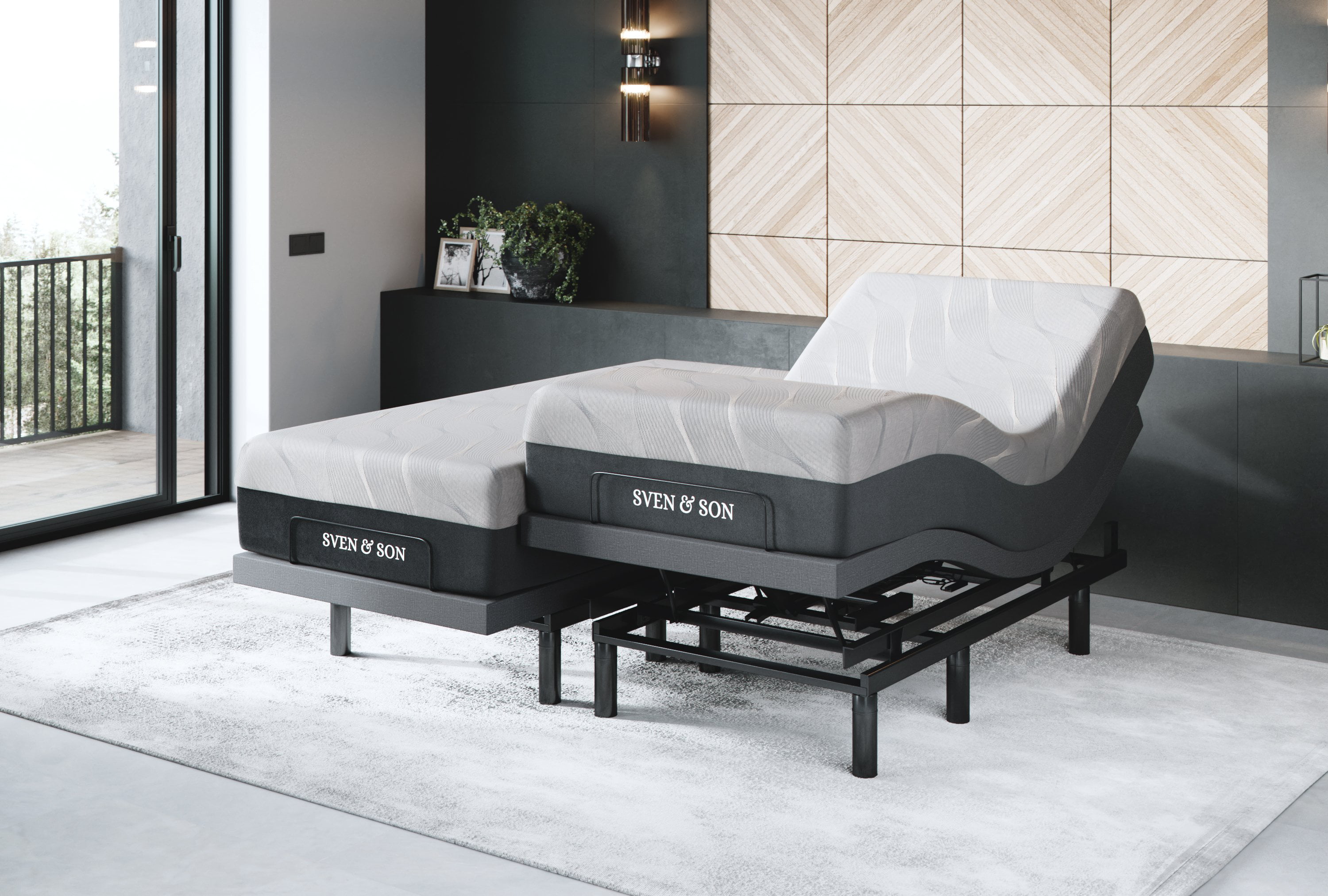 adjustable bed with gel mattress