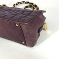 thumbnail image 6 of Pre-Owned CHANEL CC logo Coco mark chocolate bar double chain bag shoulder jersey... (Fair), 6 of 17