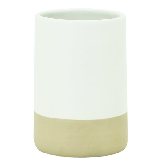 Vaso Zense Lugo CE 2377 TM 07 hueso y beige ceramica