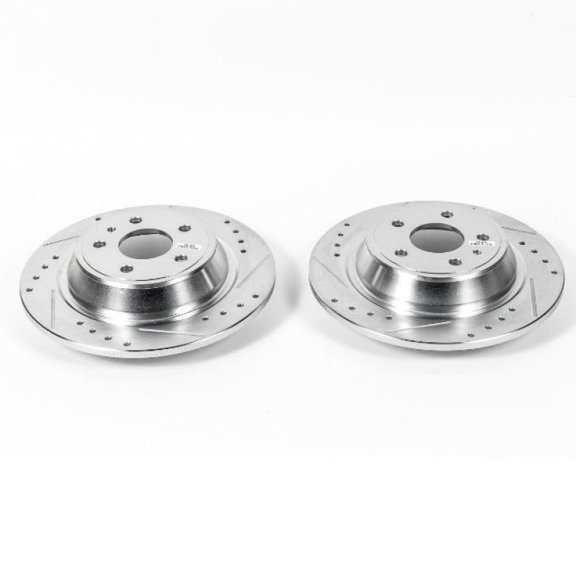 Power Stop AR85156XPR Evolution Drilled & Slotted Rotors -Rear Fits 2016 Ford Fusion