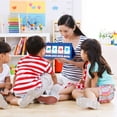 thumbnail image 6 of CVC Words Phonics Games Pocket Chart Kindergarten Spelling Education Toy, 6 of 8