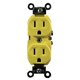 thumbnail image 1 of Tomacorriente Dúplex Leviton WBR15-Y Amarillo Resistente a la Intemperie, 1 of 1
