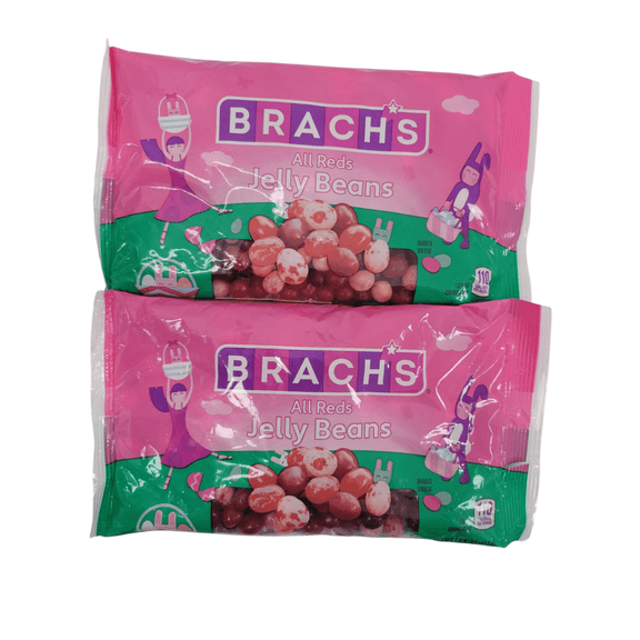 Brach's All Red Jelly Beans 14.5 oz Bag 2 Pack