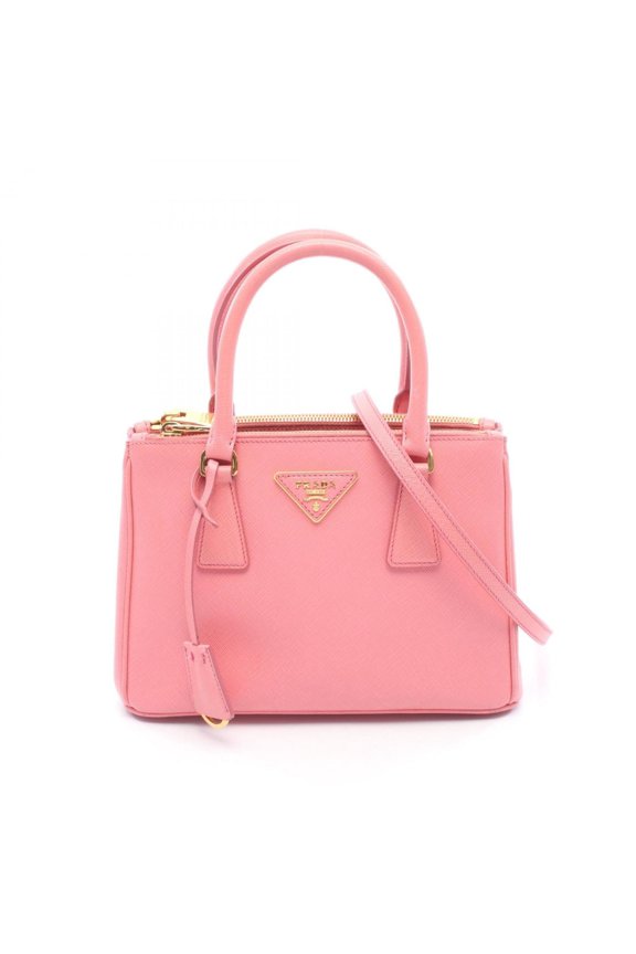 Pre-Owned Prada SAFFIANO LUX Galleria Handbag, Saffiano Leather, Women's, Pink, 1BA896