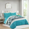 thumbnail image 5 of Soft Printed Micromink Sherpa Comforter Set, 3-Piece Comforter Set – Fluffy Ultra Cozy, Warm, and Plush Reversible Comforter with 2 Pillowcase, Queen/King Size, 5 of 5