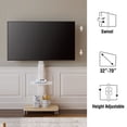 thumbnail image 4 of FITUEYES Rolling TV Floor Stand for 32 - 70Inch TVs,Tall Height Adjustable Mobile TV Stand for Bedroom, Corner, Dorm, Hold up to 88 lbs,with One Shelf,White, 4 of 8