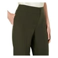 thumbnail image 3 of KASPER Womens Green Cuffed Pants Size: 14P, 3 of 4