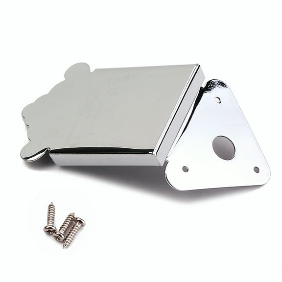 GOOHOCHY 1Pack Metal Mandolin Tailpiece for Guitar and Mandolin Parts