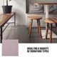 thumbnail image 5 of unbranded 64Ud Protectores Autoadhesivos Para Patas De Muebles Fieltro Gris Multipropósito Madera, 5 of 6