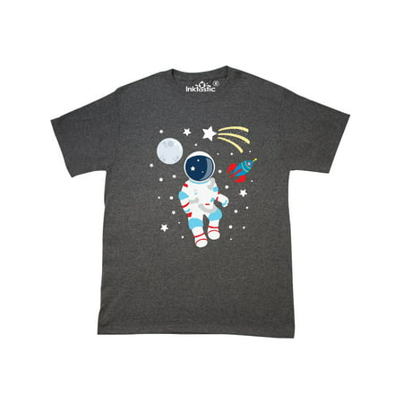 Astronaut The Moon Spaceship and Shooting Star T-Shirt