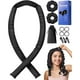 thumbnail image 1 of wonima02 22 Momme Mulberry Silk Heatless Curls Overnight, Heatless Hair Curler to Sleep In, for Women Long Hair, Hair Care Roller Gift Set, Upgraded Soft with Clips & Scrunchies, Black, 1 of 1