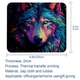 thumbnail image 5 of Wolf Printed Square Gaming Mouse Pad, Non-Slip Rubber Bottom Mouse Mat for Office, 8.3x9.8 Inch, 5 of 6