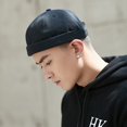 thumbnail image 2 of Vintage Dome Hat Melon Unisex Brimless Beanie Cap Color sólido Trend Yuppies Docker Hat Ajustable Winter Hat Bonnet Beanies Gao Jinjia LED, 2 of 2