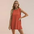thumbnail image 6 of FLMEI Womens Tank Tops Outfit 2PCS Summer Solid Color Sleeveless Loose Split Knit Shirt + Shorts Casual Set for Women's S-XL, 6 of 9