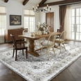 thumbnail image 4 of CHITOOMA 9'x12' Machine-washable Area Rugs for Living Room, Boho Area Rugs with Non-Slip Backing, Stain Resistant Non-Shed Carpet for Bedroom, Dining Room, Dorm, Office, 4 of 12