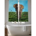 thumbnail image 5 of Abatract Funny Elephant Butterfly Ears Sheer Curtains 63 Inches Long 2 Panels Light Filtering Semi Sheer Window Curtains Drapes for Bedroom Living Room 52"x63"&nbsp;2&nbsp;&nbsp;Panels, 5 of 7