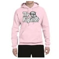 thumbnail image 2 of Wild Bobby, The Pugfather Funny Godfather Movie Logo Pug Parody, Father's Day, Unisex Graphic Hoodie Sweatshirt, Light Pink, 2XL, 2 of 3