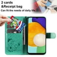 thumbnail image 4 of For Samsung A13 5G Case, Mantto PU Leather Cover with Cat Patterned Embossed Cute Painted Flip Wallet Card Case, With Kickstand Hand Strap Magnetic Closure Case For Samsung Galaxy A13 5G, Green, 4 of 9