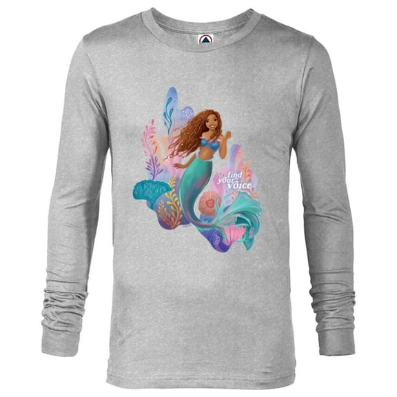 Disney The Little Mermaid Ariel Find Your Voice - Long Sleeve T-Shirt for Men - Customized-Athletic Heather