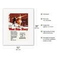 thumbnail image 2 of West Side Story - Starring Natalie Wood and Richard Beymer - New York Theater Lincoln Center - Vintage Theater Poster c.1960s - Fine Art Rolled Canvas Print 11in x 14in, 2 of 4