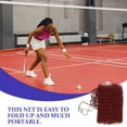 thumbnail image 3 of SEWCHICS 2pcs Sport Net Badminton Red Polypropylene Fiber For Beach Volleyball, 3 of 7
