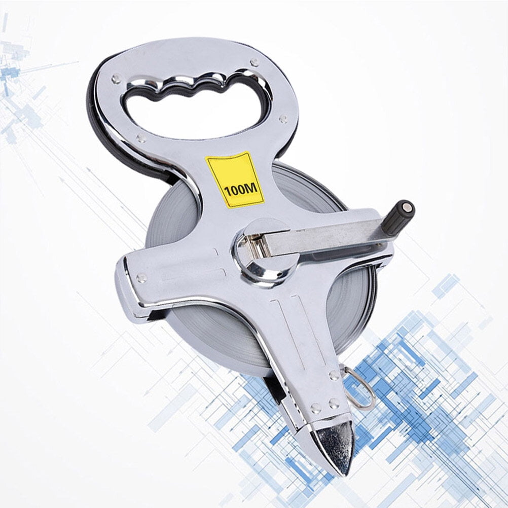 MLINS Multipurpose Measuring Tape with Wear-resistant Belt for Professional and Daily Use 100m Silver