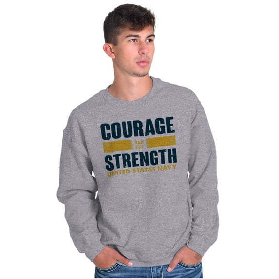United States Navy Courage Strength Unisex Plus Size Sweatshirt Brisco Brands 2X