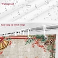 thumbnail image 6 of Shower Curtain 72"W x 78"L Christmas Deer Leaves Gift Boxes Fabric Shower Curtains Set with Hooks Water Repellent Bathroom Curtains Machine Washable Bathroom Accessories, 6 of 7