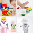 thumbnail image 4 of 10pcs Mini Construction Helmet Realistic Small Helmet Model Doll Helmet Decor Hat Decor, 4 of 7