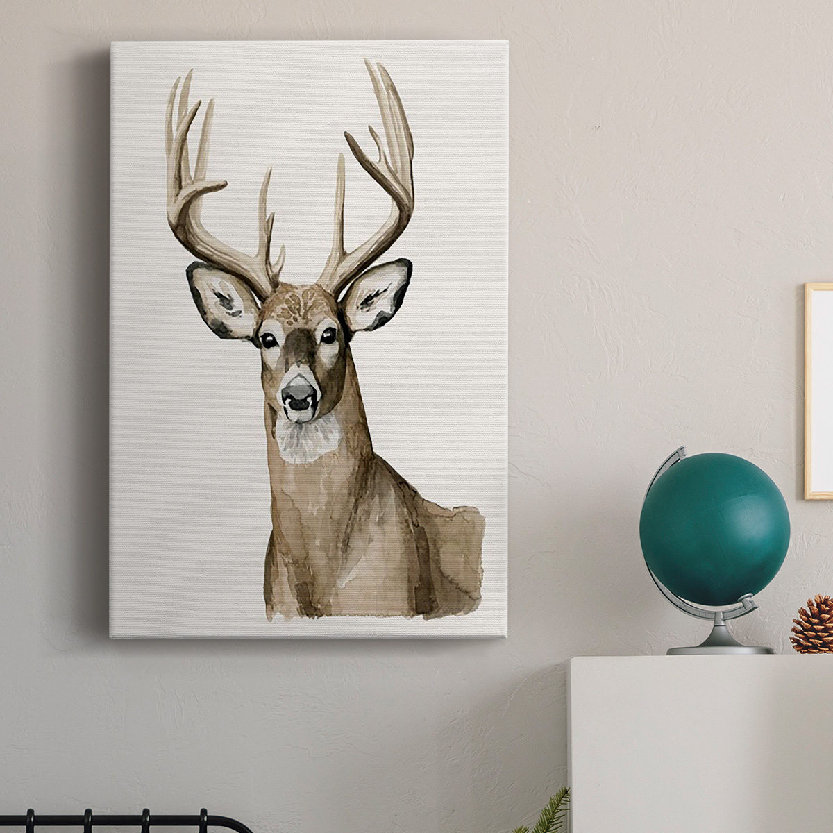 Handsome Whitetail I Premium Gallery Wrapped Canvas - Ready to Hang