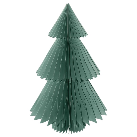 Briarwood Lane Christmas Honeycomb Paper Decor 11.81x8 Teal Tree Honeycomb - Extra Large Magnetic For Christmas Honeycomb Paper Decor Party Centerpiece Decoration