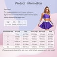 thumbnail image 7 of MSemis Women's Halloween Deluxe Cosplay Outfits Tank Tops with Mini Skirt Fancy Dress Up Purple 3XL, 7 of 7
