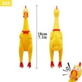 thumbnail image 2 of ORUYROP 6 Pack Rubber Screaming Chicken Toy Yellow Rubber Squeaking Chicken Toy Novelty and Durable Rubber Chicken, Shrilling Decompression Tool Gadgets, 2 of 7