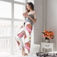 thumbnail image 6 of Picia Sloth with Donuts1 Womens Soft Woven Cotton Elastic Waistband Sleep Pajama Pant Lounge Sleep Pant With Pockets And Drawstring-Large, 6 of 9