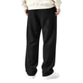 thumbnail image 4 of Fanshiluo Men's Corduroy Wide Leg Casual Pants, Elastic Waist Straight Loose Fit Trousers,XL,Big and Tall Men, 4 of 6
