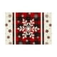 thumbnail image 2 of Winter Snowflake Polyester Placemat Christmas Holiday Table Mat for Dining Kitchen Party Decoration Festive Dinner Table Setting, 2 of 6