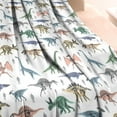 thumbnail image 3 of White Dinosaurs Skeletons Pattern Blanket,Comfortable Soft Flannel Throw Blanket,All Season,Warm Lightweight Blankets for Sofa Bed Couch Living Room Chair,60"x80", 3 of 4