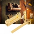 thumbnail image 2 of Mini Chinese Style Traditional Magpie Flowers Padlock Small Lock Key for Vintage Furniture Gold, 2 of 8