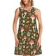 thumbnail image 1 of Balery Mushrooms and Autumn Vestidos de verano para mujer con estampado: vestido holgado sin mangas, vestido playero informal y cómodo para días calurosos., 1 of 7