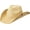 Off-White, variant on Peter Grimm Brown Straw Maverick Cowgirl Hat - Country Western Girl Cowboy Hat