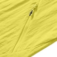 thumbnail image 6 of Mens Lightweight Hooded Waterproof Rain Jacket Breathable Sunproof Raincoat Shell for Outdoor Mountain Hiking Big and Tall Size S-5XL Yellow, 6 of 9