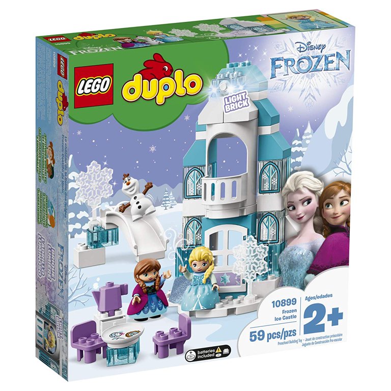 LEGO DUPLO Disney Frozen Ice Castle 10899, Light Brick Toy with