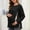 Black, variant on Maternity Long Sleeve Shirt Women Round Neck Long Sleeve Hidden Zipper Side Open Loose Top
