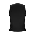 thumbnail image 6 of Summer Ribbed Tank Tops Womens Slimming Stretch Crewneck Sleeveless Tee Shirt Y2k Workout Casual Outfits( Black, S ), 6 of 7