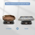 thumbnail image 5 of 2 Pcs Serving Tray with Handles Bohemian Decorative Tray Large Ottoman Trays for Living Room Blue Coffee Table Trays for Breakfast, 5 of 7
