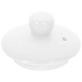 thumbnail image 3 of White Ceramic Tea Cup Lid Universal Ceramic Teapot Lid Polished Tea Ware Lid Replacement, 3 of 8