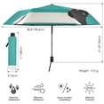 thumbnail image 3 of FORMRS Travel Umbrella Folding Auto Open Close Windproof Rain UV Protection, Black Cat and Coffee, 3 of 8