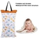 thumbnail image 3 of Bolsa impermeable para pañales de tela, para colgar, con bolsillos dobles con cremallera, 40 x 70 cm, gran capacidad, para guardar ropa de bebé., 3 of 8