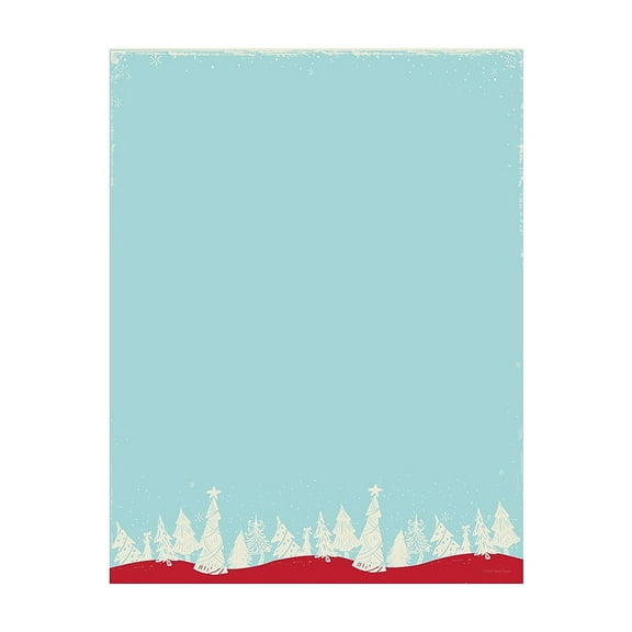Great Papers! Christmas Forest Holiday Letterhead, 8.5" x 11", 80 sheets