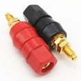thumbnail image 3 of MesaSe 1 Paire 4 mm Reliure de Haut-Parleur Audio PostTerminal Noir Rouge pour Adaptateur de Prise, 3 of 7